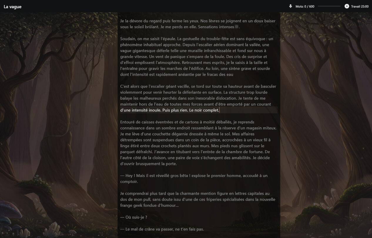 Mode Focus de LocalProse
